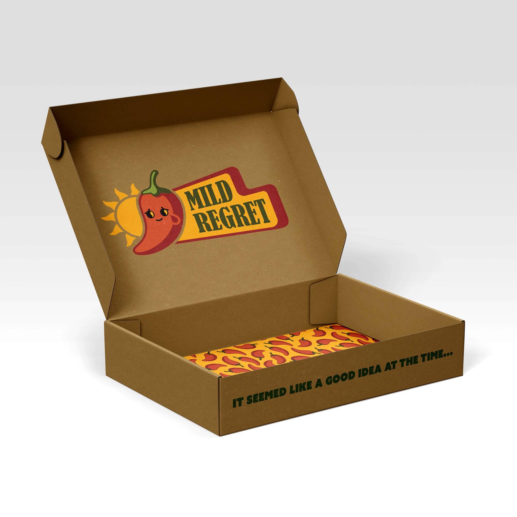 Mild Regret branded box for multi-pack bundle.